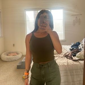 Reformation Tank top Size S Color Brown